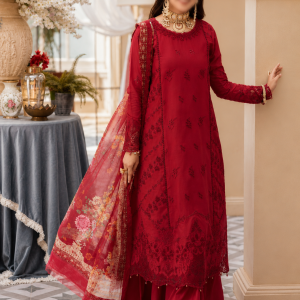 Noor by Saadia Asad Embroidered Lawn Suits Unstitched 3 Piece NSA22L D4 - Eid Collection