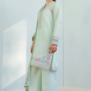 Coco by Zara Shahjahan Embroidered Lawn Unstitched 3Pc Suit INDI-9A